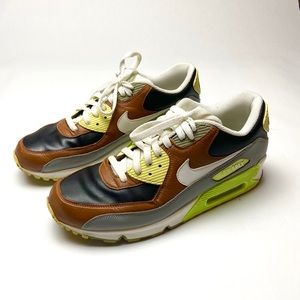 Nike Air Max color block leather sneakers